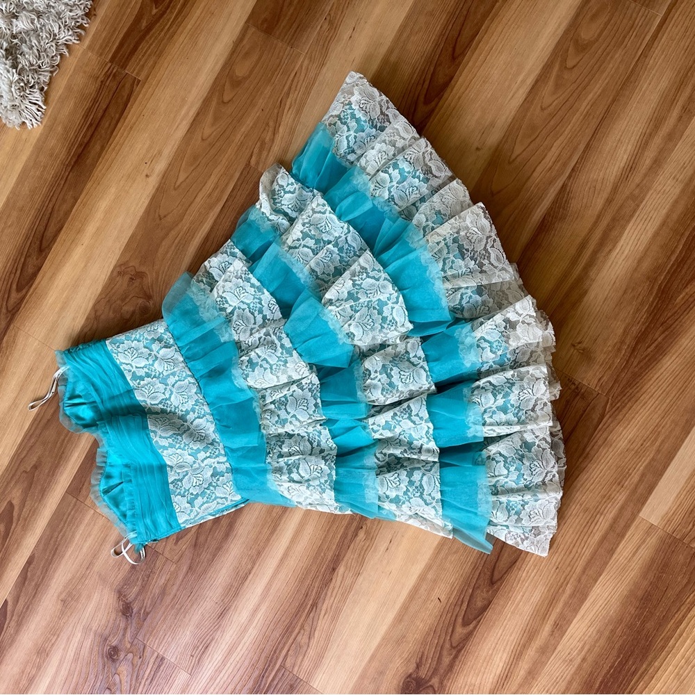 Betsy’s & Johnson Turquoise Evening Tea Party / Cupcake Dress - Picture 5 of 8